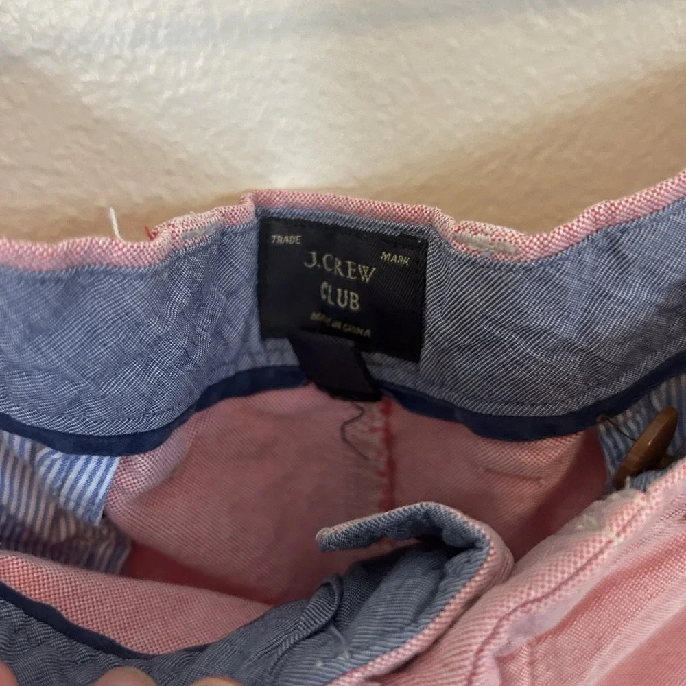 J Crew Mens Size W32 Pink Chino‎ Shorts Casual Preppy Golf Thin Lightweight